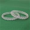 Cubic Zirconia Classic Bangles With Rhodium Plating