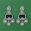 Cubic Zirconia Classic Earring With Rhodium Plating