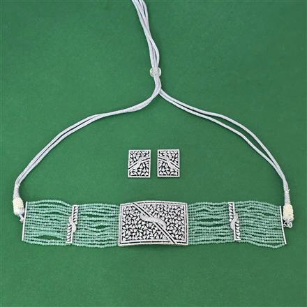 Cubic Zirconia Classic Necklace With Rhodium Plating