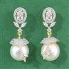 Cubic Zirconia Moti Earring With 2 Tone Plating