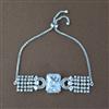 Cz Adjustable Bracelet With Rhodium Plating
