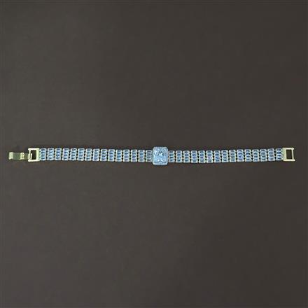 Cz Classic Bracelet With 2 Tone Rhodium Plating