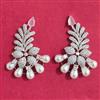 Cubic Zirconia Moti Earring With Rhodium Plating
