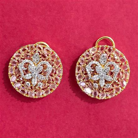 Cubic Zirconia Tops With 2 Tone Plating