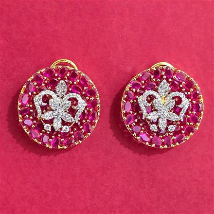 Cubic Zirconia Tops With 2 Tone Plating