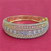 Cubic Zirconia Classic Kada With Mehndi 2 Tone Rhodium Plating
