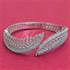 Cubic Zirconia Classic Kada With Carat 2 Tone Rhodium Plating