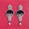 Cubic Zirconia Classic Earring With Rhodium Plating