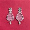 Cubic Zirconia Classic Earring With Rhodium Plating