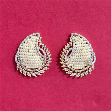 Cubic Zirconia Tops With 2 Tone Plating