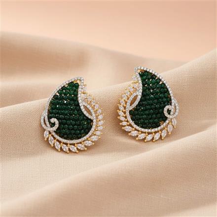 Cubic Zirconia Tops With 2 Tone Plating