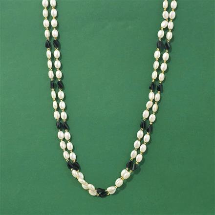 Cubic Zirconia Mala Necklace With Gold Plating