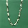 Cubic Zirconia Mala Necklace With Gold Plating