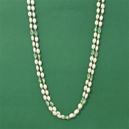 Cubic Zirconia Mala Necklace With Gold Plating