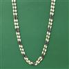 Cubic Zirconia Mala Necklace With Gold Plating
