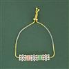 Cz Adjustable Bracelet With 2 Tone Plating
