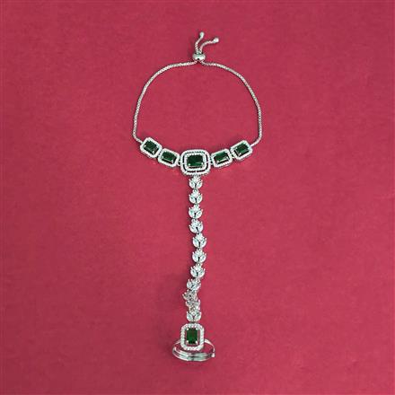 Cubic Zirconia Classic Hath Pan With Rhodium Plating