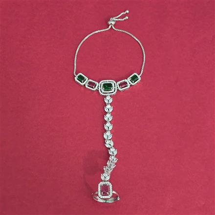 Cubic Zirconia Classic Hath Pan With Rhodium Plating