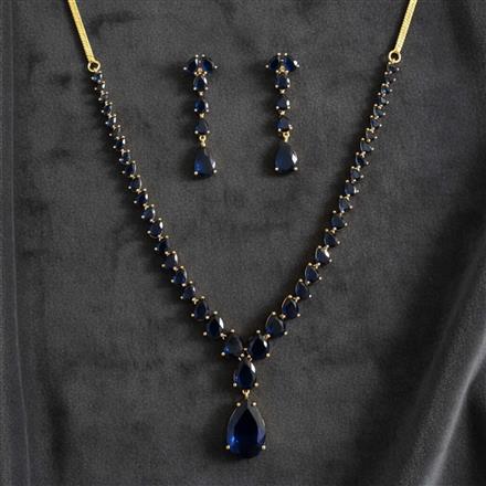 Cubic Zirconia Classic Necklace Set With Gold Plating