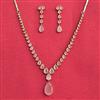 Cubic Zirconia Classic Necklace Set With Mehndi Plating