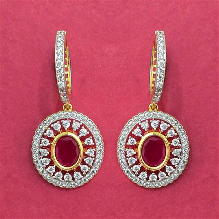 Cubic Zirconia Bali With 2 Tone Plating