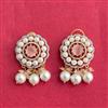 Cubic Zirconia Moti Earring With 2 Tone Plating