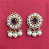 Cubic Zirconia Moti Earring With 2 Tone Plating