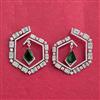 Cubic Zirconia Classic Earring With Rhodium Plating
