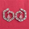 Cubic Zirconia Classic Earring With Rhodium Plating