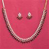 Cubic Zirconia Classic Necklace Set With 2 Tone Plating