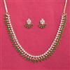 Cubic Zirconia Classic Necklace Set With 2 Tone Plating