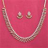 Cubic Zirconia Classic Necklace Set With 2 Tone Plating