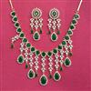 Cubic Zirconia Classic Necklace Set With 2 Tone Plating