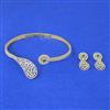 Cubic Zirconia Classic Necklace Set With 2 Tone Plating