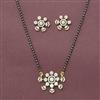 Cubic Zirconia Classic Mangalsutra With 2 Tone Plating
