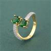 Cz Classic Ring With 2 Tone Plating