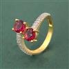 Cz Classic Ring With 2 Tone Plating
