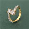 Cz Classic Ring With 2 Tone Plating