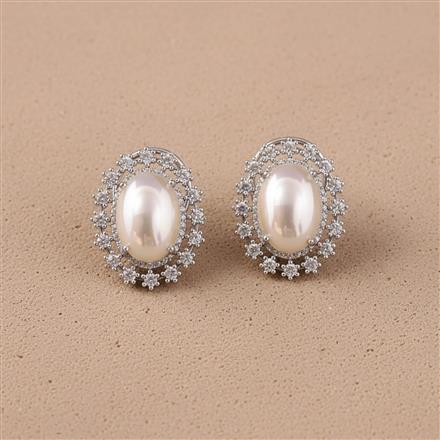 Cz Tops With 2 Tone Rhodium Plating