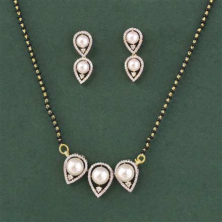 Cz Classic Mangalsutra With 2 Tone Plating