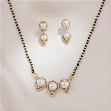 Cz Classic Mangalsutra With 2 Tone Plating