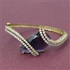 Cubic Zirconia Classic Kada With Mehndi Plating