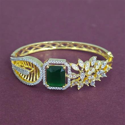 Cz Openable Kada With 2 Tone Plating