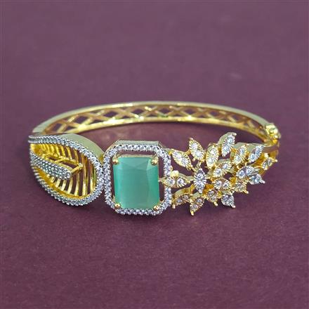Cz Openable Kada With 2 Tone Plating