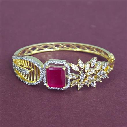 Cz Openable Kada With 2 Tone Plating