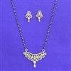 Cubic Zirconia Classic Mangalsutra With 2 Tone Plating