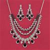 Cubic Zirconia Classic Necklace With Rhodium Plating