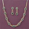 Cubic Zirconia Classic Necklace With 2 Tone Plating