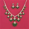 Cubic Zirconia Classic Necklace With 2 Tone Plating