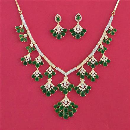 Cubic Zirconia Classic Necklace With 2 Tone Plating